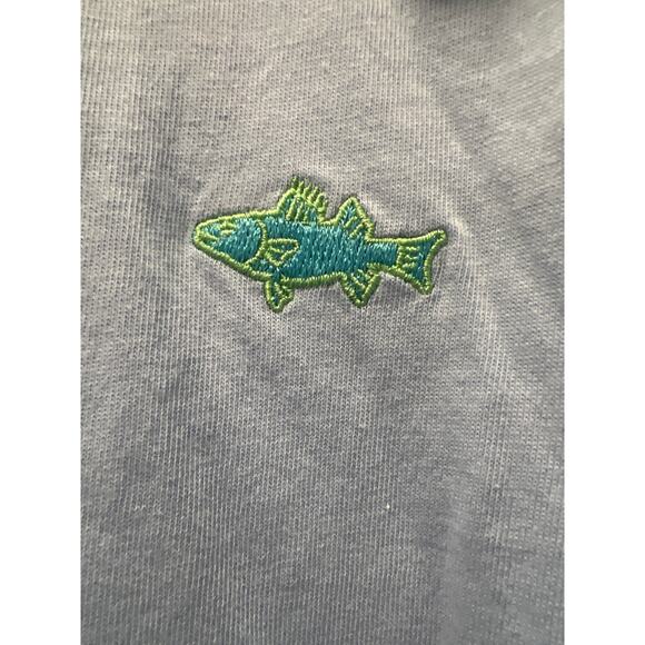 NWT Saltwater Clothing Co Men’s Montauk Crab Pullover Hoodie Tee Size XL Blue - Picture 2 of 8